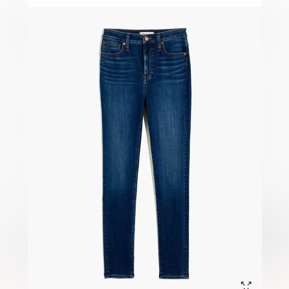MADEWELL Petite Curvy High-Rise Skinny Jeans in Sussex Wash: TENCEL™ Denim | 30P - Picture 3 of 7